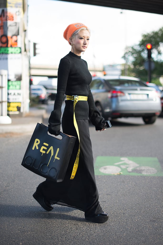 off white belt suit
