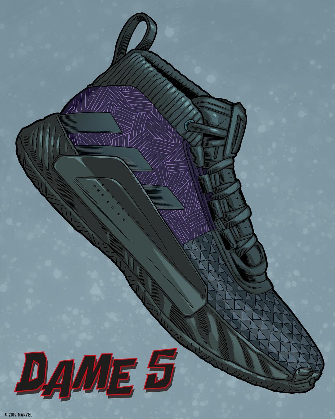 dame lillard shoes black panther