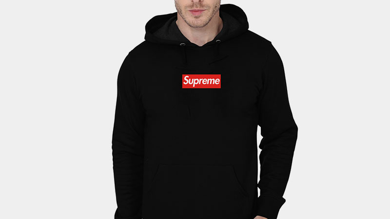 Red Supreme Hoodie Outfit