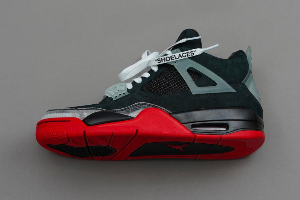 Air Jordan 4 sneaker prototype by Virgil Abloh Off-white