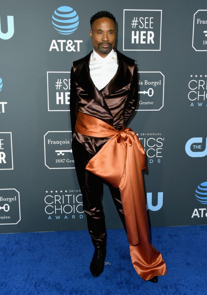 Billy porter's outfit at the critics choice awards 2019