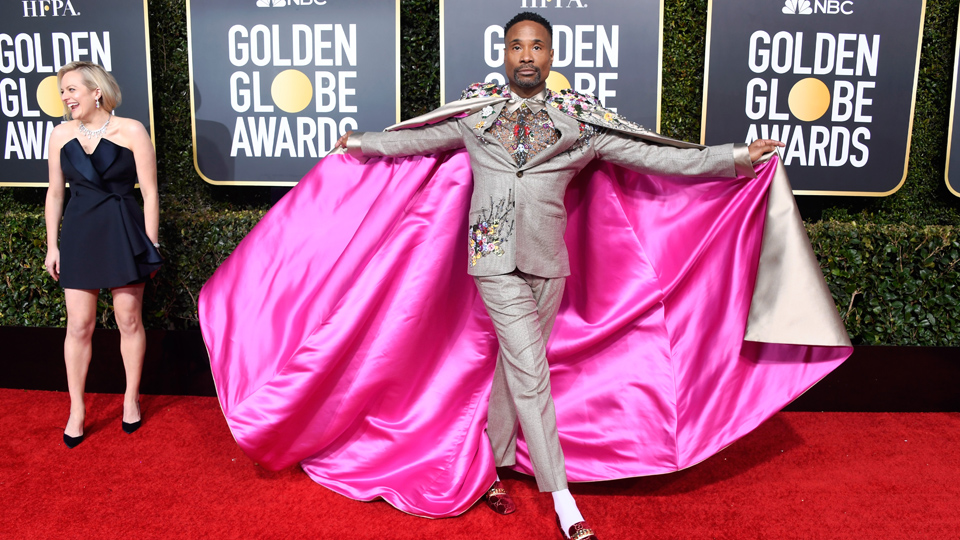 Billy Porter wearing a provocative outfit to the golden globes 2019