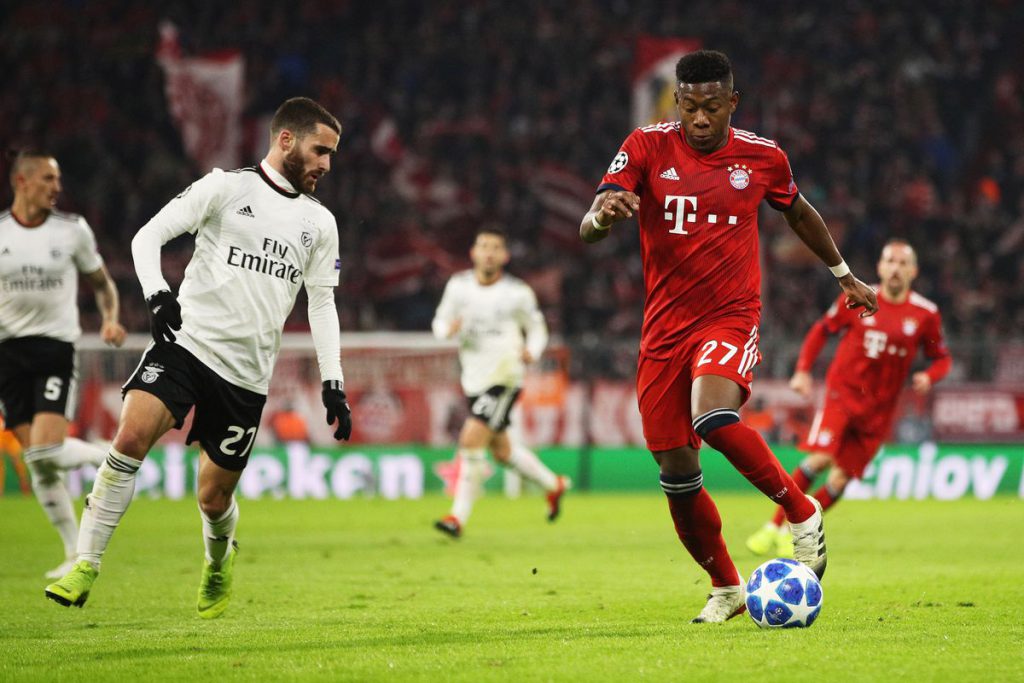 David Alaba Playing for Bayern Munich 2019