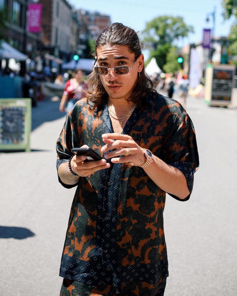 Hector Bellerin wearing a fashionable outfit