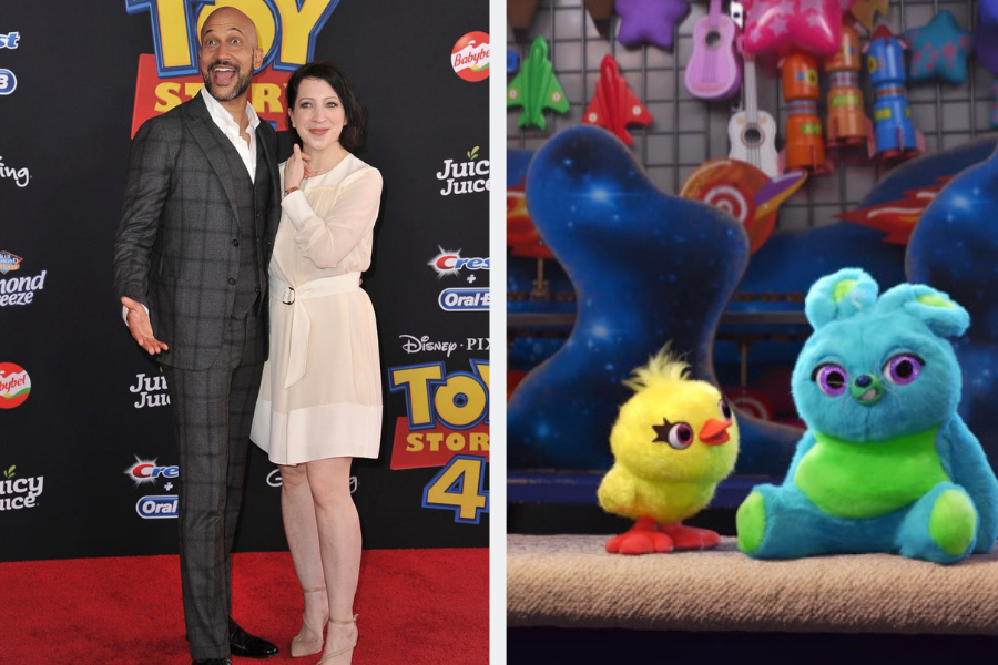 Keegan Michael key on toy story 4 red carpet ducky