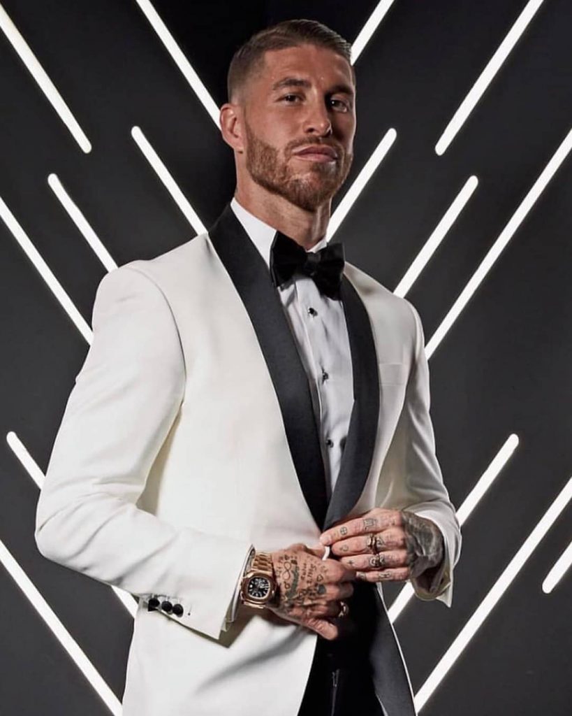 Sergio Ramos Wearing an elegant outfit