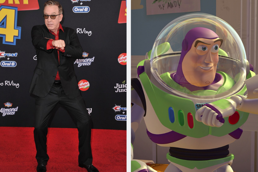 Tim Allen on toy story 4 red carpet Buzz Lightyear