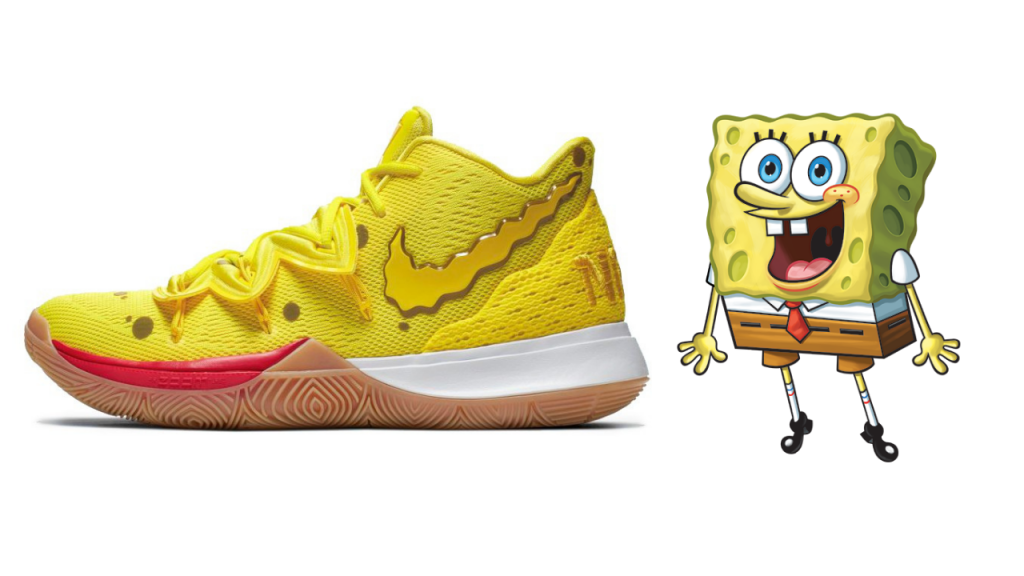 Nike x Spongebob sneaker on a white background