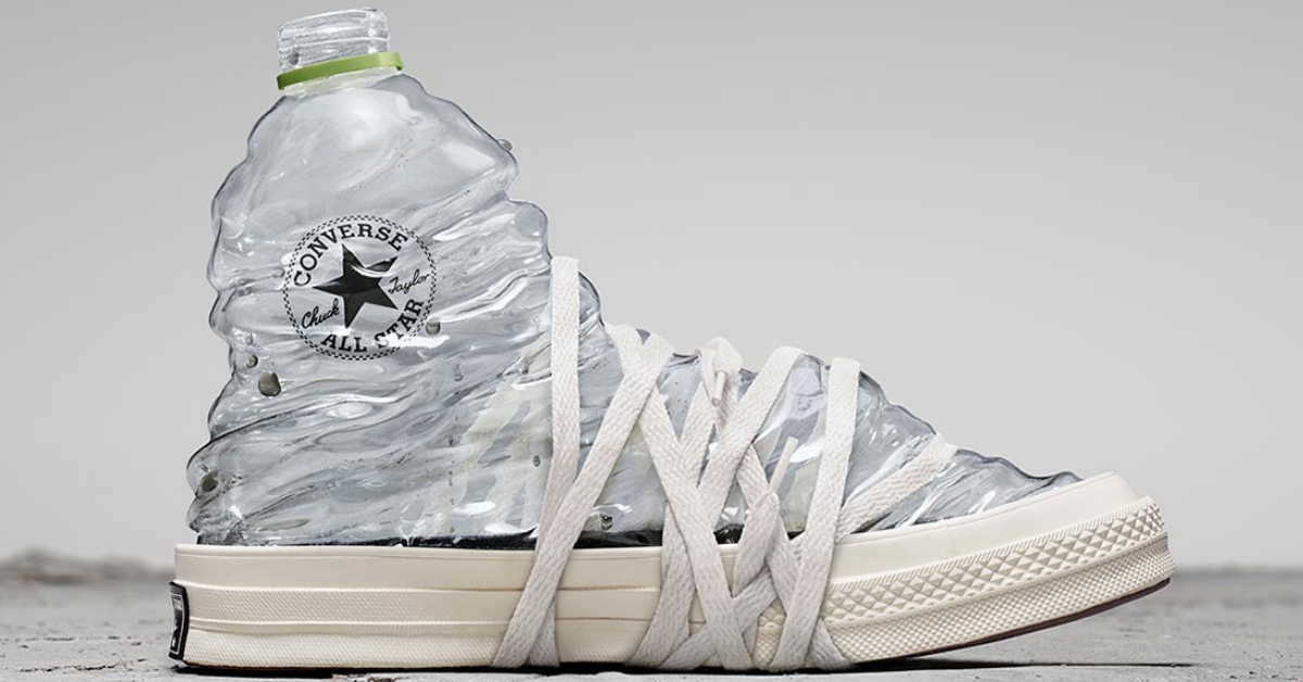 shoes out of plastic bottles