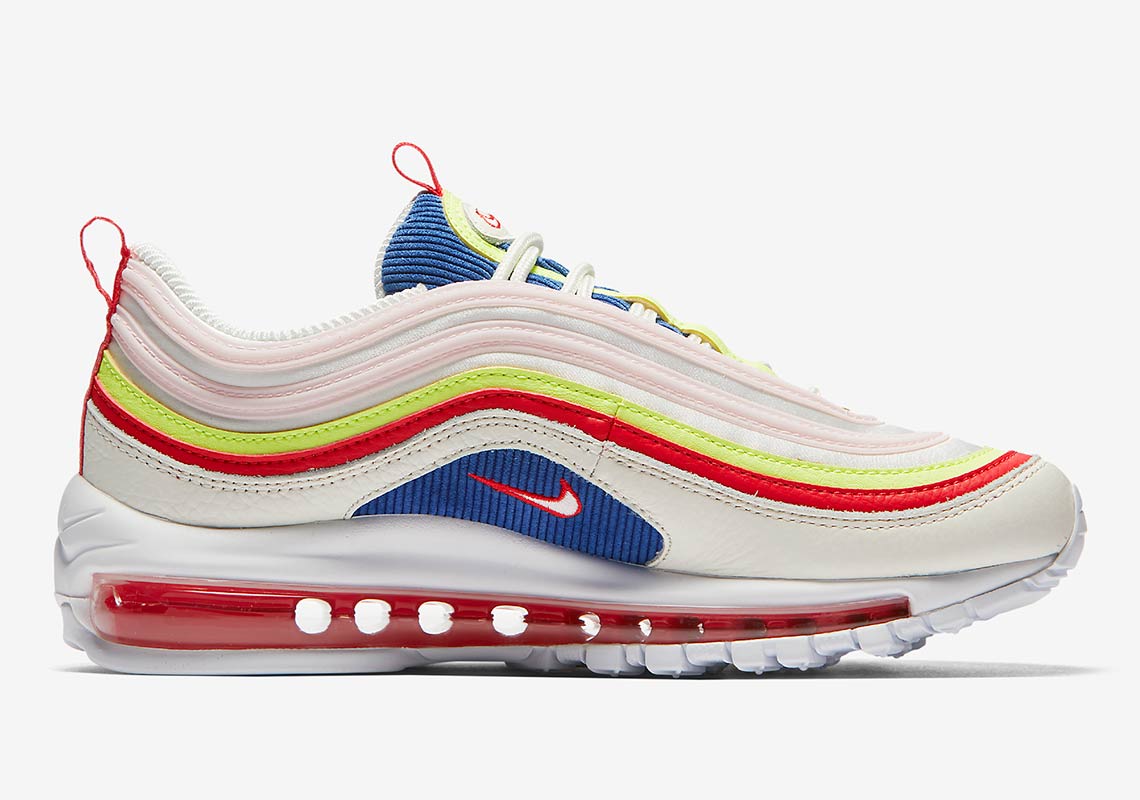 air max 97 pink yellow blue