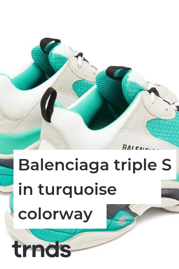 balenciaga triple s turquoise