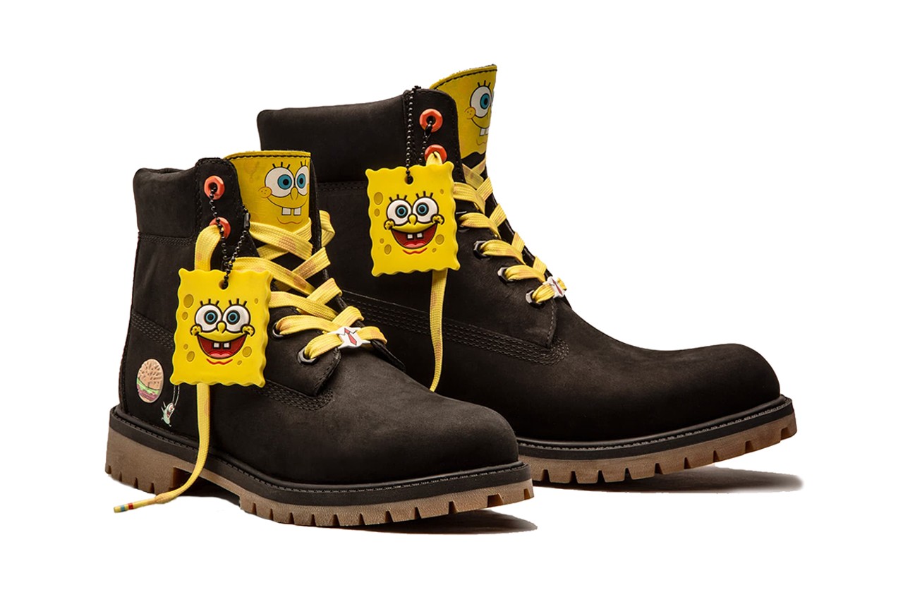 black and yellow timberlands