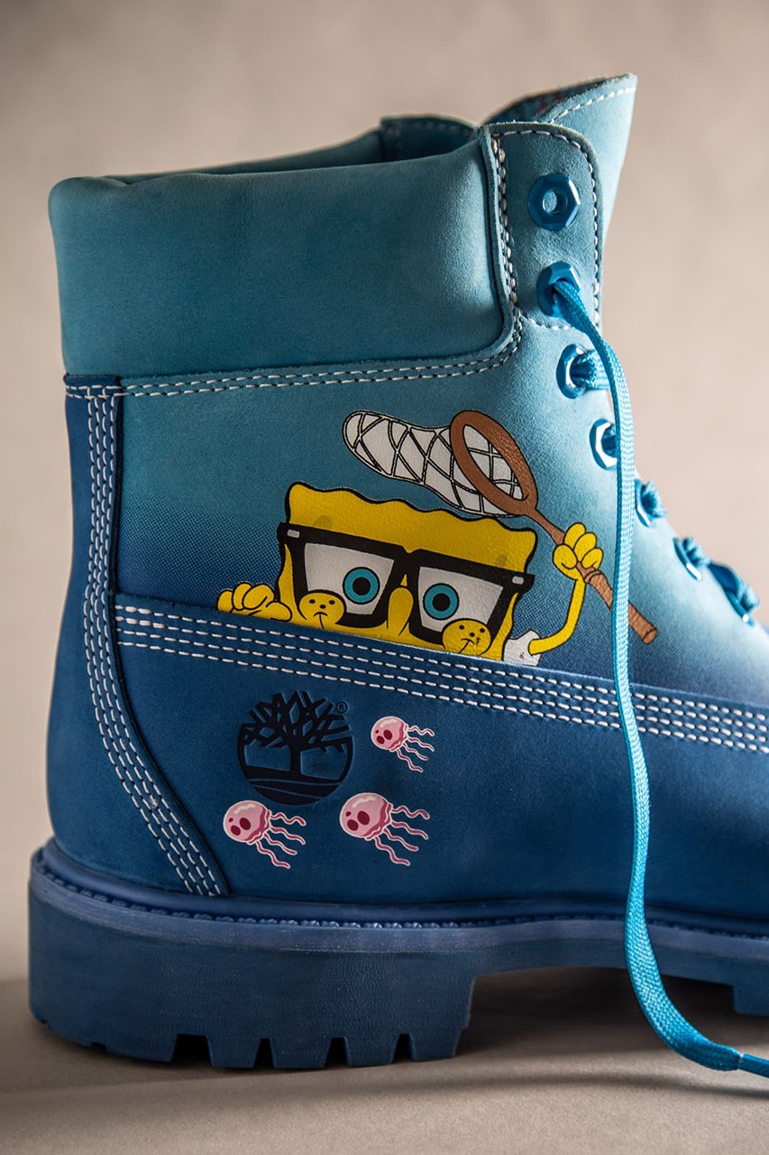 spongebob timberlands footlocker