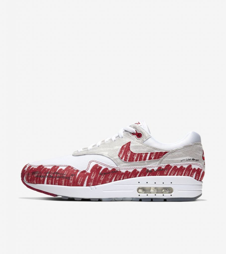 Nike-air-max-1-sketch-to-shelf-sneaker-on-a-white-background