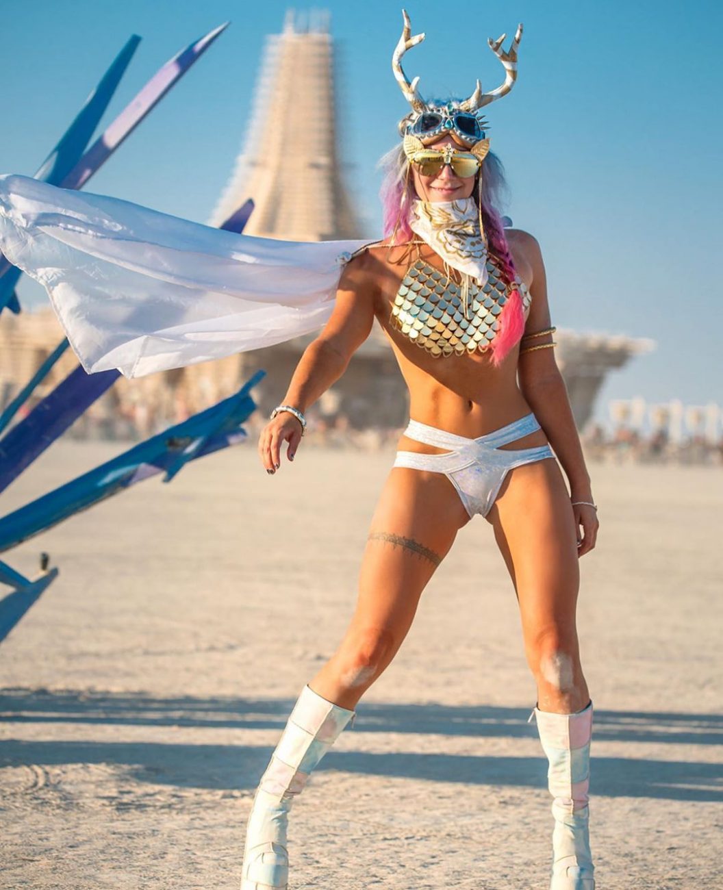 Burning man фестиваль фото