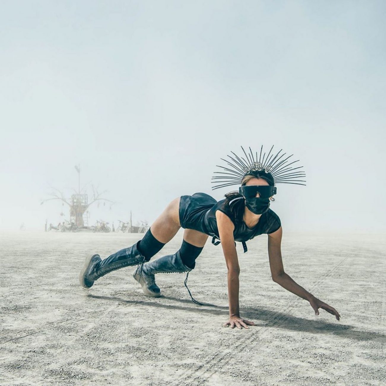 best-outfits-of-burning-man-2019-sexy-black-style