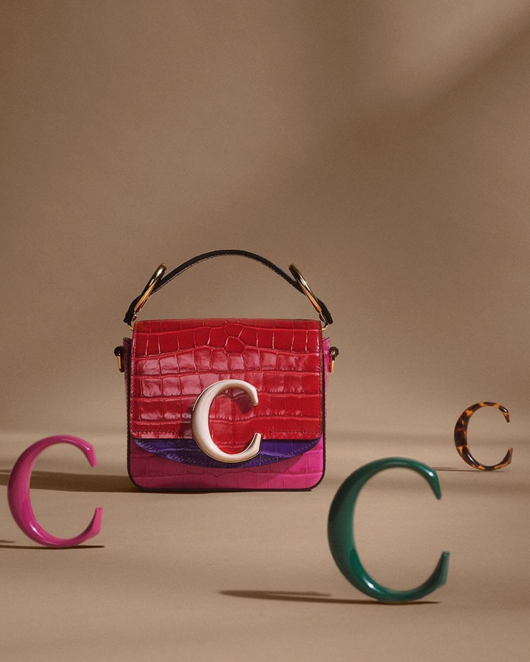 Mytheresa launches a Customizable Chloé C mini bag - womens see by