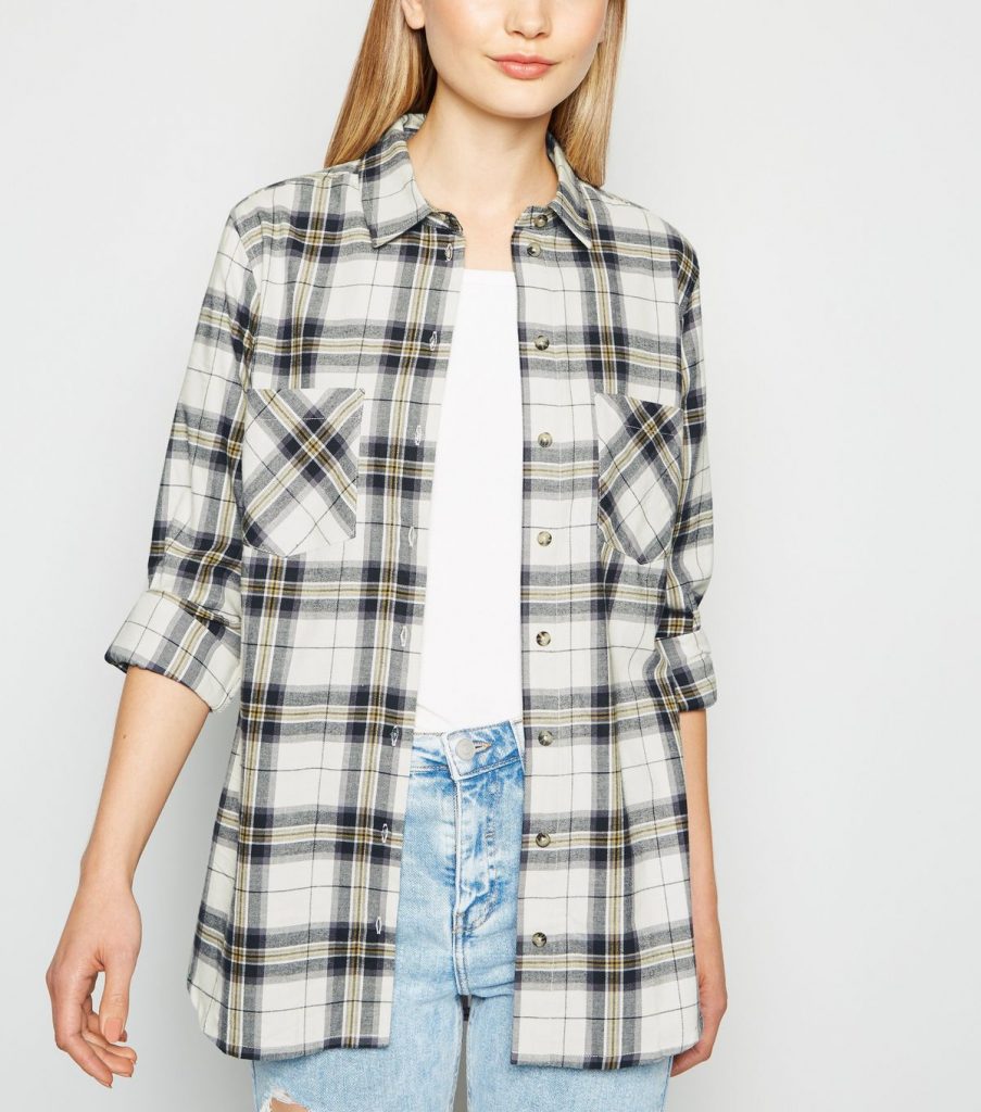 White-plaid-flannel-shirt