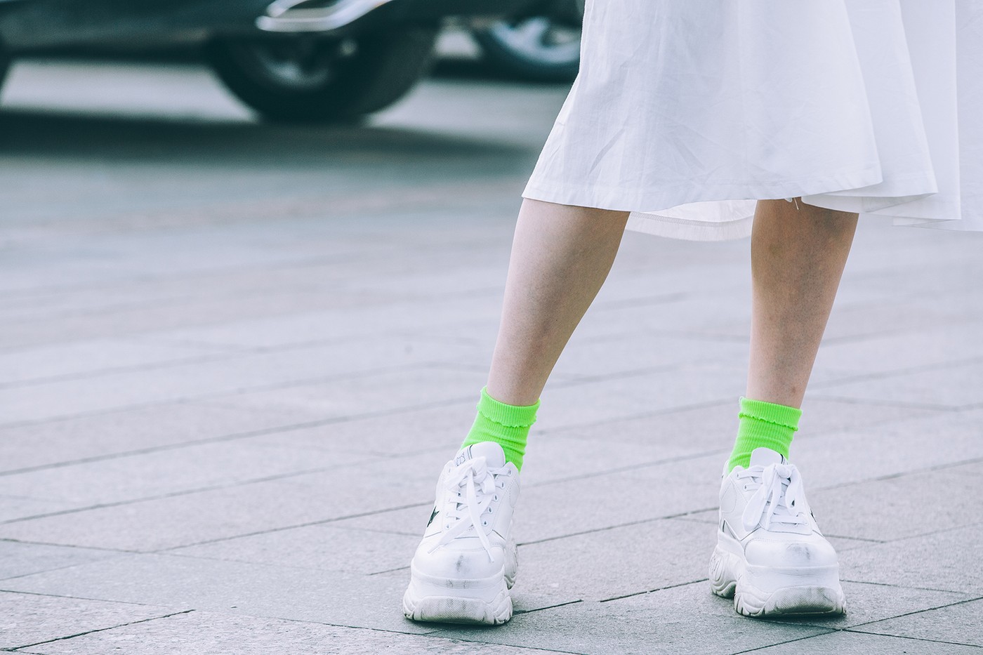 White-Buffalo-Platform-Sneakers-and-Dress