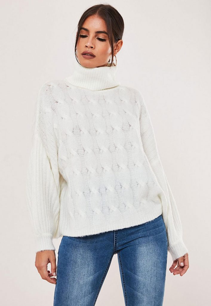 missguided-knitwear-woman-wearing-a-white-sweater-that-has-a-dog-version