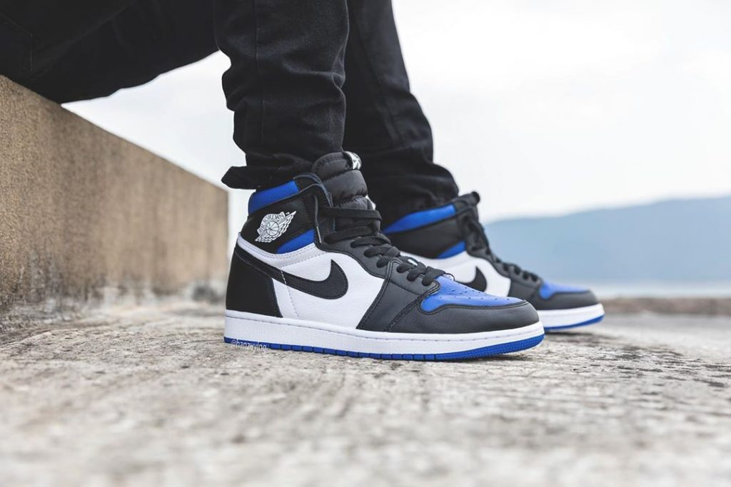 jordan 1 royal on feet