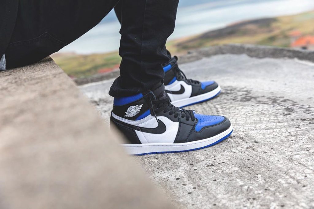 jordan 1 royal on feet