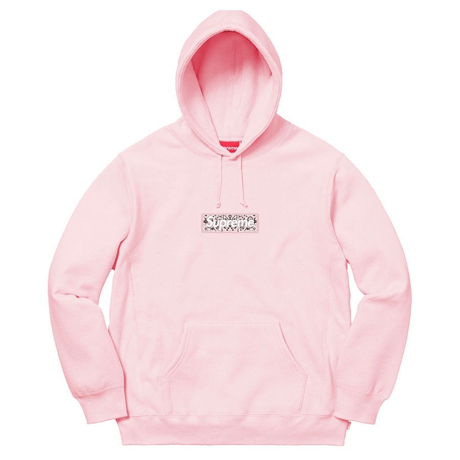 supreme paisley box logo hoodie