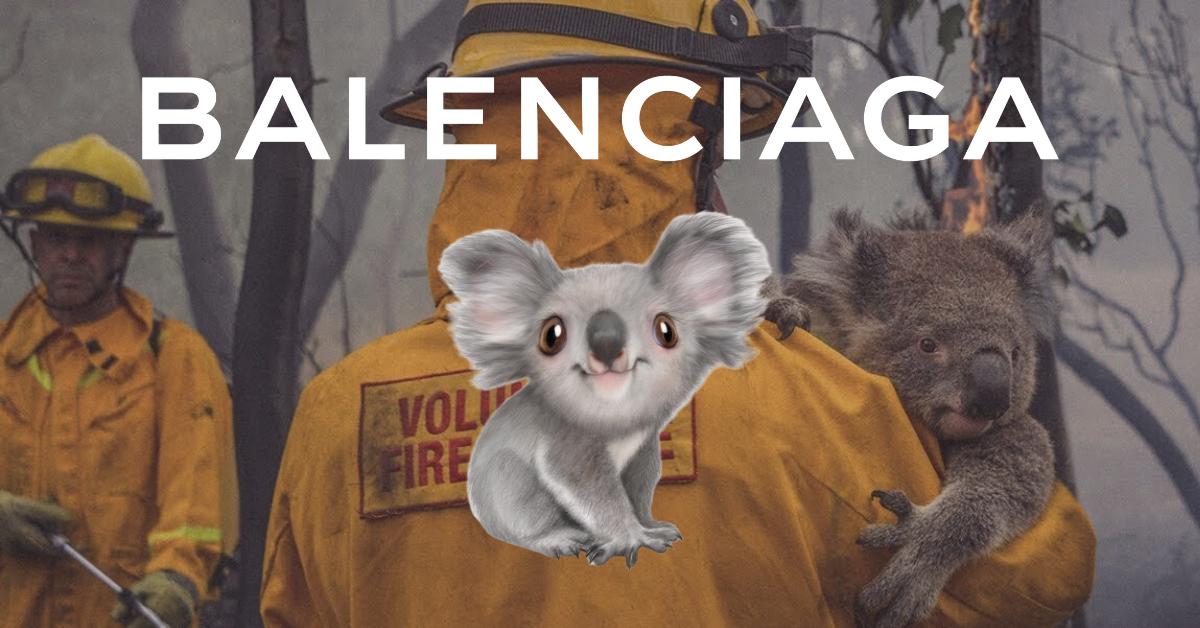 Balenciaga's Koala Capsule Supports Australian Bushfire Crisis Fashion and Discovery