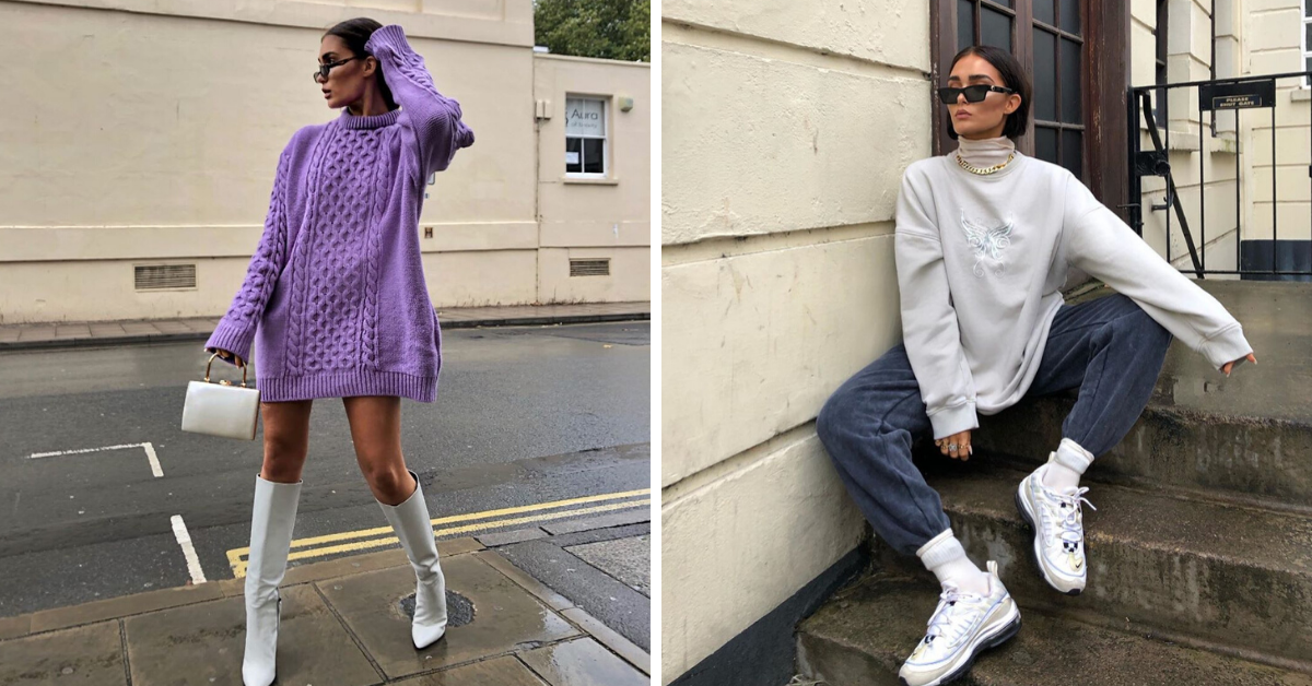 oversized sweatshirt trend