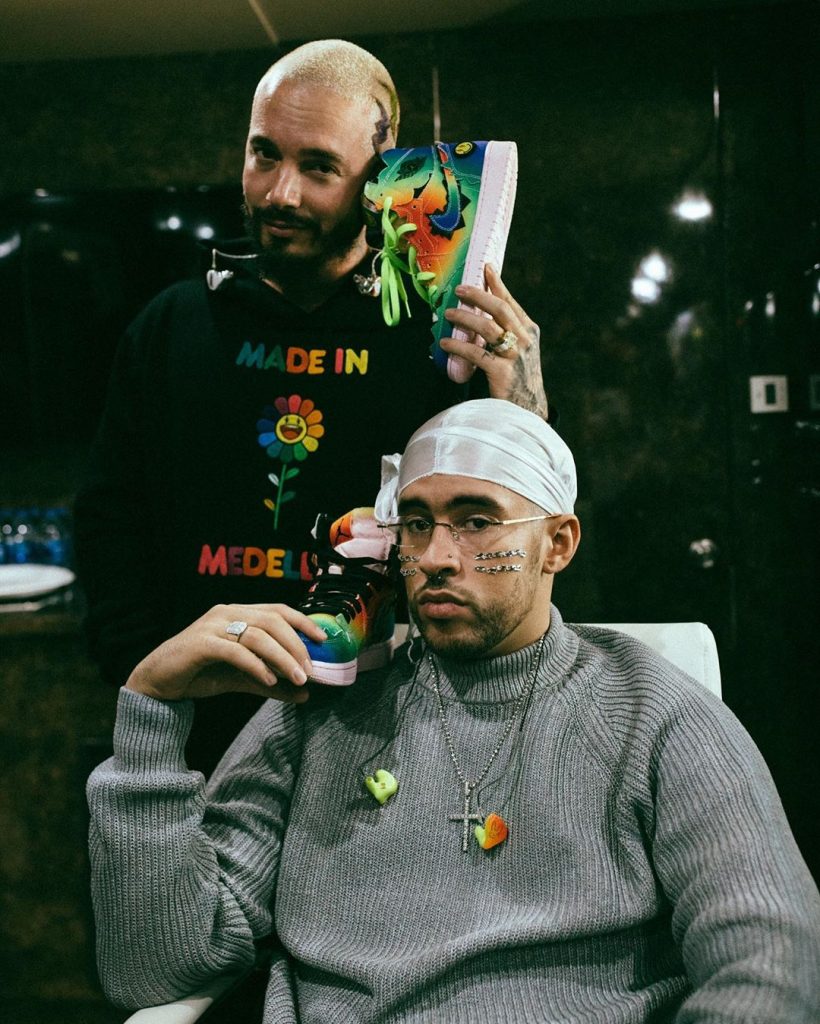 SPOTTED: J Balvin Films 'Nirvana' Video in All-Black Custom Nike