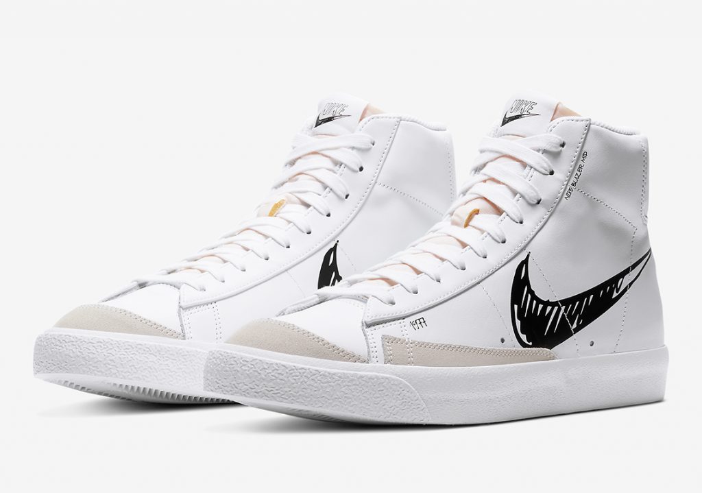 Nike-blazer-mid-Sketch-swoosh