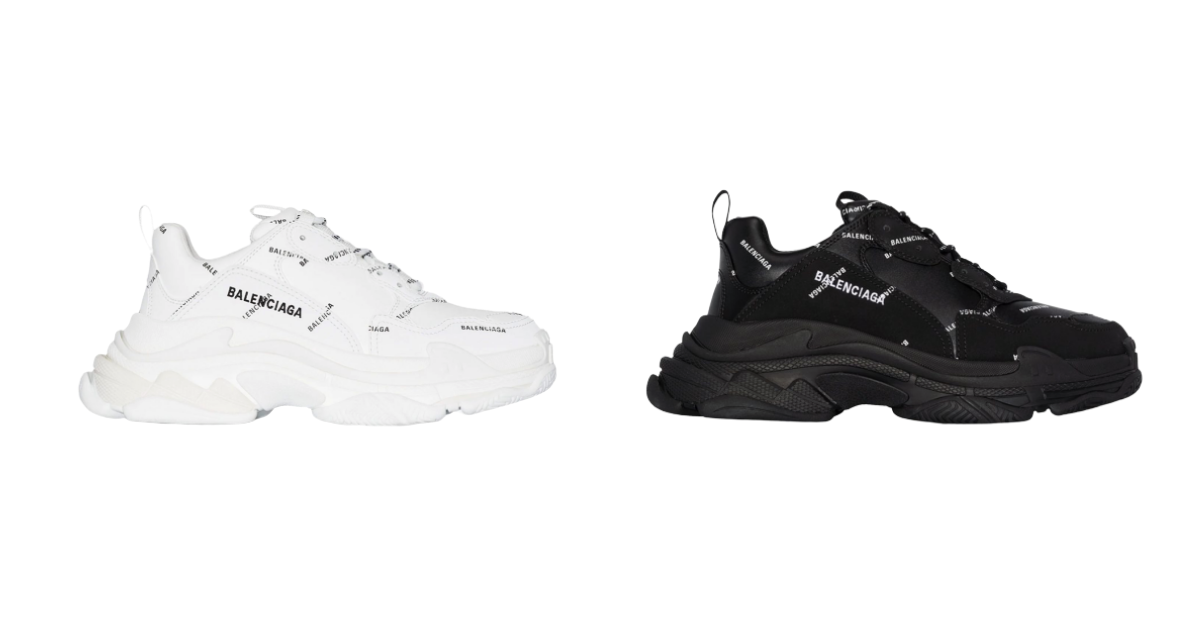 Balenciaga-logo-print-triple-s-sneaker-black-white
