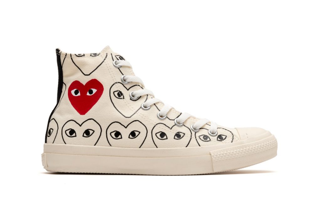 cdg converse heart