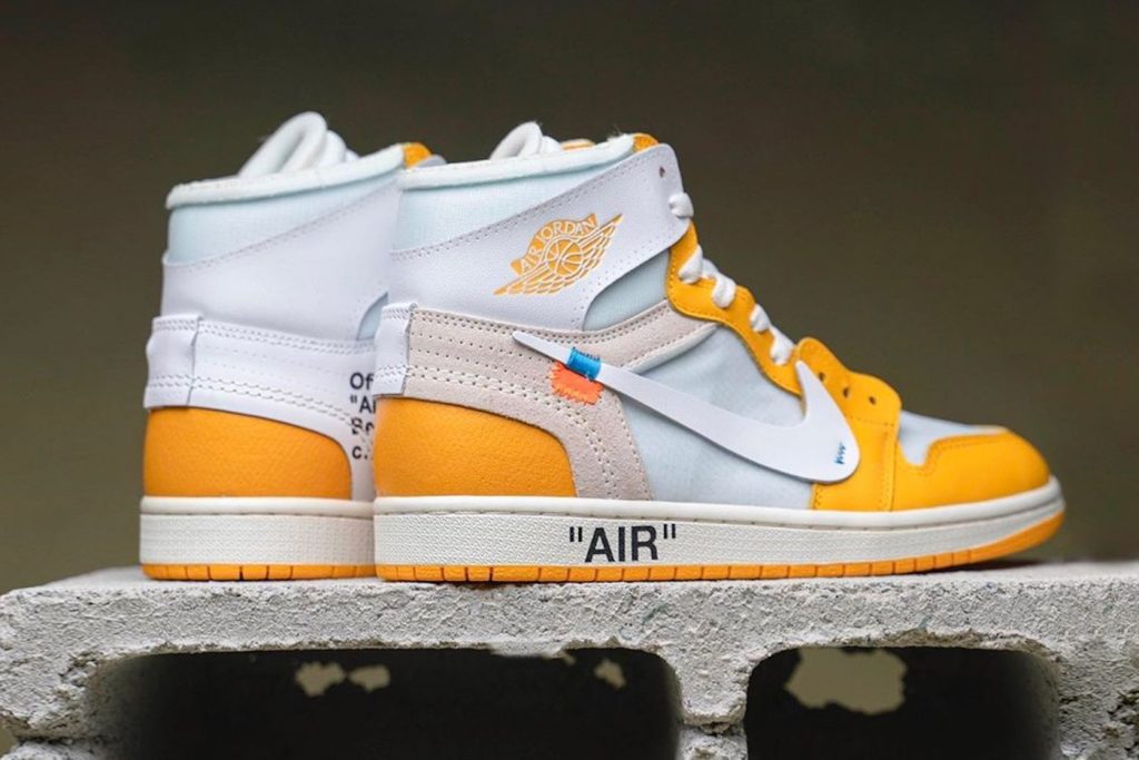 yellow off white aj1